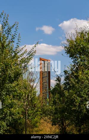 National Memorial Arboretum, site of National Remembrance at Alrewas, near Lichfield, Staffordshire, UK in July - UK Police Memorial Stock Photo