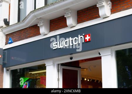 Swatch shop on Oxford Street. London, United Kingdom, July 7 2024. Stock Photo