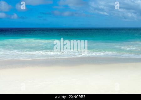 Perfect idyllic tropical beach, Anse Georgette in Praslin island, Seychelles Stock Photo