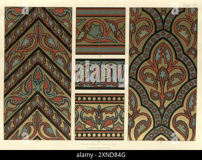 Medieval England Pattern Elaborate patterns, Victorian decorative art and design, engraving ...