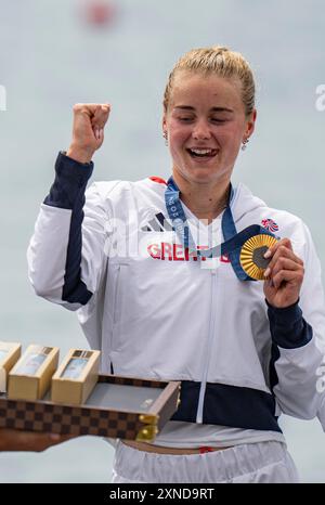 Hannah Scott, Women’s quadruple sculls (W4x) during the Team GB Paris ...