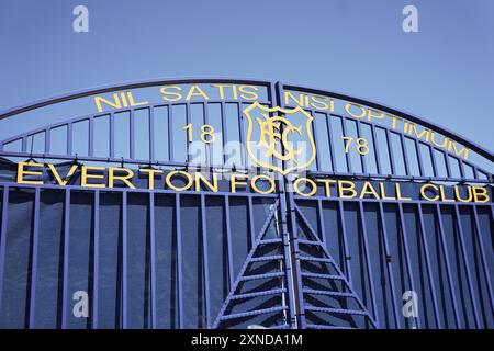 The home of Everton FC Goodison Park. Stock Photo