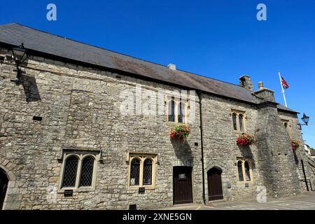 Llantwit Major Town Hall, Vale of Glamorgan, South Wales. Stock Photo