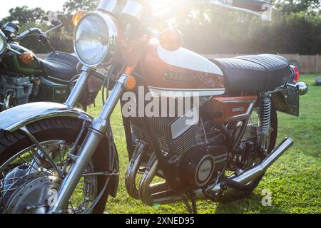 The Silver Fox Cafe Bike Night Stock Photo