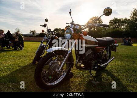 The Silver Fox Cafe Bike Night Stock Photo