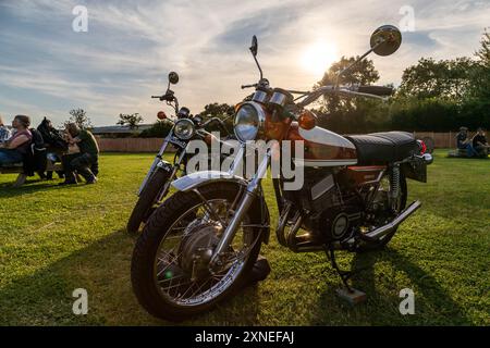 The Silver Fox Cafe Bike Night Stock Photo