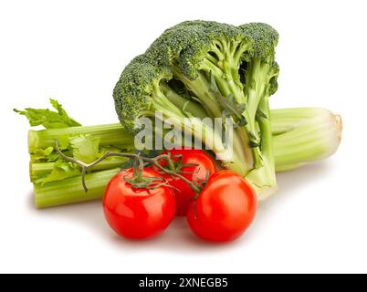 vegetable mix path isolated on white Stock Photo