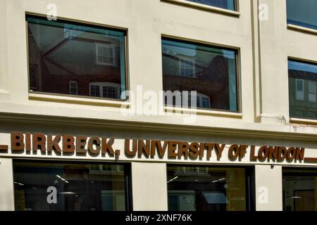 Birkbeck, University Of London, Cleveland Street, Borough Of Camden, London, England, U.K. Stock Photo