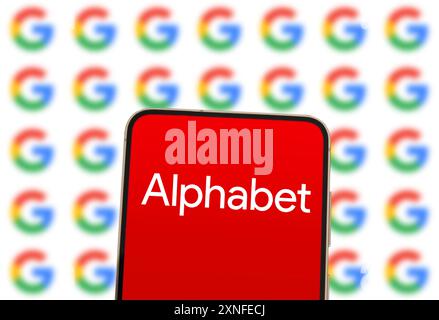 Alphabet and Google - Tech Giants Stock Photo