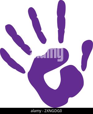 Colored hand icon Vector Stock Vector