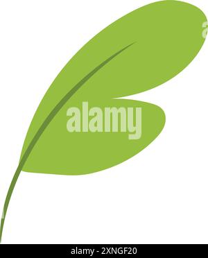 leaf plant foliage nature icon Stock Vector Image & Art - Alamy