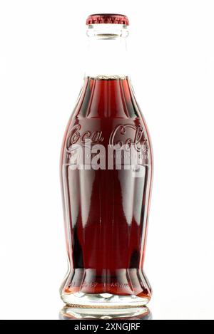 Coca Cola Samuelson contour bottle 1915 design Coca Cola collectibles Stock Photo