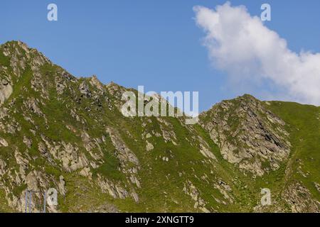 mountain landscape at Balea lac, Romania Stock Photo