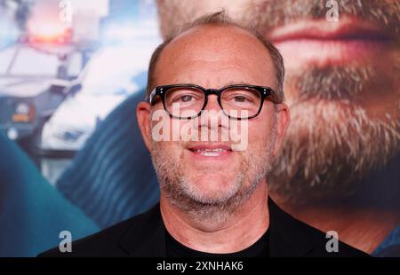 New York, United States. 31st July, 2024. Tom Papa arrives on the red carpet for the Apple Original Films' 'The Instigators' New York Premiere at Jazz at Lincoln Center on Wednesday, July 31, 2024 in New York City. Photo by John Angelillo/UPI Credit: UPI/Alamy Live News Stock Photo