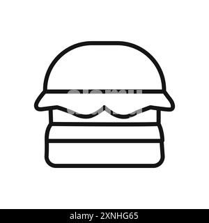 Hamburger icon linear vector graphics sign or symbol set for web app ui Stock Vector