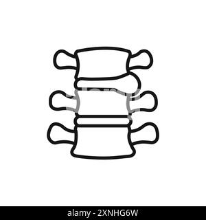 Hernia icon linear vector graphics sign or symbol set for web app ui Stock Vector