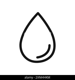 water drops icon linear vector graphics sign or symbol set for web app ui Stock Vector