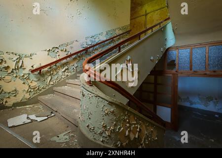 staircase in decay Stock Photo