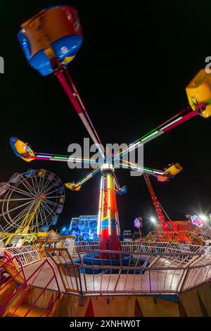 Thrill ride at the 2024 Royal Darwin Show Stock Photo - Alamy