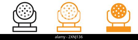 laser lamp icon web design logo set collection in flat vector Stock Vector