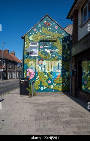 Street art on a side of a building in Hanham, Bristol, UK Stock Photo