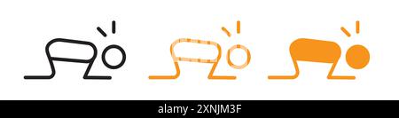 abandonment icon web design logo set collection in vector Stock Vector