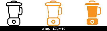 Blender icon web design logo set collection in vector Stock Vector