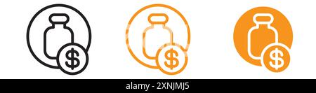 Business Remedy icon web design logo set collection in vector Stock Vector