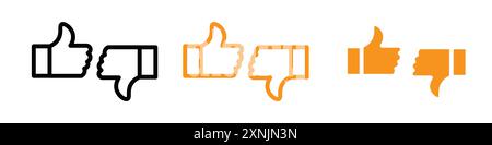 Criticism icon (2) web design logo set collection in vector Stock Vector