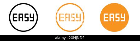 Easy icon web design logo set collection in vector Stock Vector