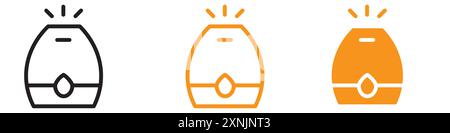 Humidifier icon web design logo set collection in vector Stock Vector