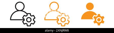 User Management Icon web design logo set collection in vector Stock Vector