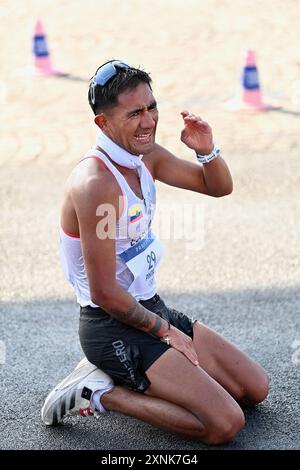 Brian Daniel Pintado of Ecuador competes during Men's 20km Race Walk ...