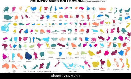 Complete Countries Map of the World Perfect Icons . Every single ...