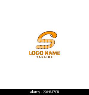 letter S burger logo design vector Stock Vector