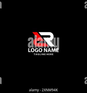 initial DR modern logo design vector Stock Vector