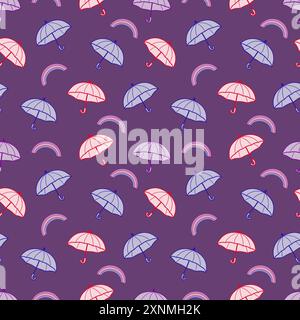Umbrellas-pattern Stock Vector
