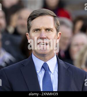 Andy Beshear. Portrait of the Governor of Kentucky, Andrew Graham Beshear (b. 1977) in 2023 Stock Photo