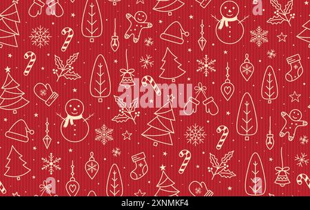 Christmas backgrounds, seamless pattern, christmas wrapping paper concept Stock Vector