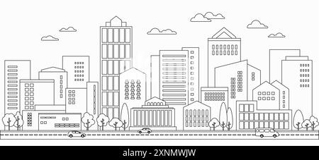 city landscape. Urban skyline Stock Vector Image & Art - Alamy