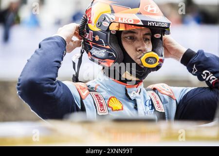 NEUVILLE Thierry, Hyundai I20 Rally1, portrait during the Rally Finland 2024, 9th round of the 2024 WRC World Rally Car Championship, from August 1 to 4, 2024 at Jyvaskyla, Finland Stock Photo