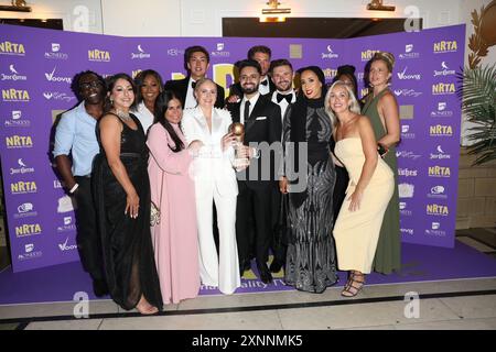 The Apprentice cast pose in the winners area at the National Reality TV ...