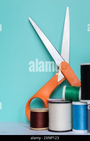 Materials for crafting and embroidery Stock Photo