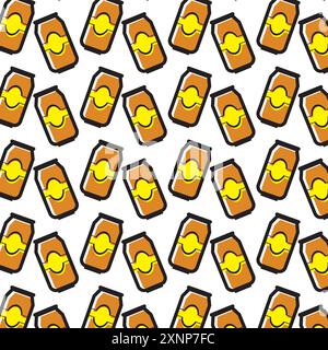 beers icon Pattern background Vector Stock Vector