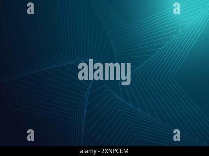 Star blue gradient background design. colorised blue abstract background wallpaper template in illustration Stock Vector
