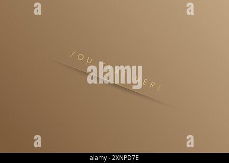 gold Background, Abstract geometric background with liquid shapes. Vector illustration Stock Vector