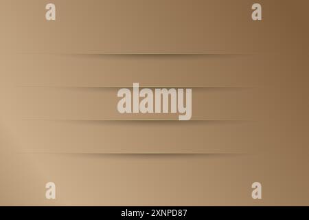 Dark gold Background, Abstract geometric background with liquid shapes. Vector illustration Stock Vector