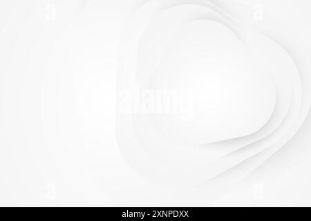 White 3Ds abstract wallpaper, background, web banner, modern design stripes background with geometric triangle shape Stock Vector