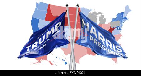 donald trump vs kamala harris Stock Photo