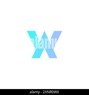 AW Letter Logo Vector. WA Icon Design Stock Vector